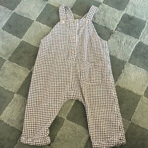 Kids Checkered Overalls